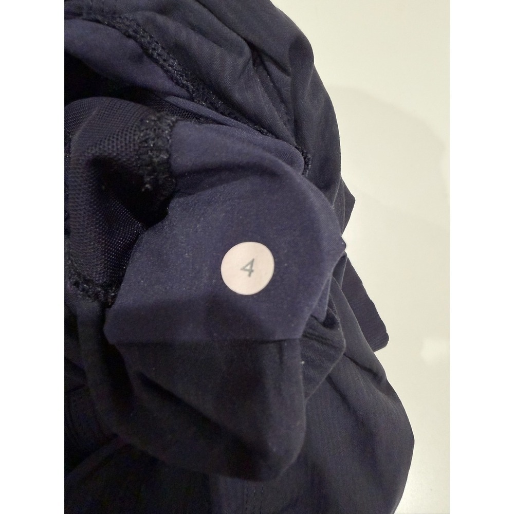 Lululemon Beyond the Studio 7/8 Jogger Navy Blue Textured High Rise Pants Size 4 - Picture 5 of 5
